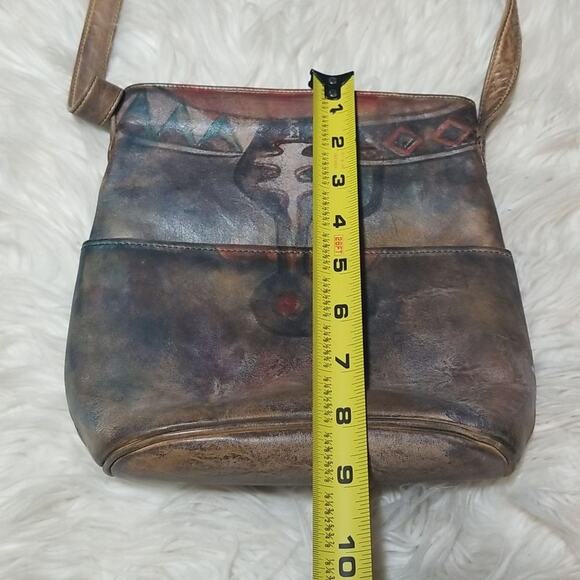 Rare!!! Vintage Jane Yoo Handpainted Wearable Art Crossbody Bag - Picture 9 of 9